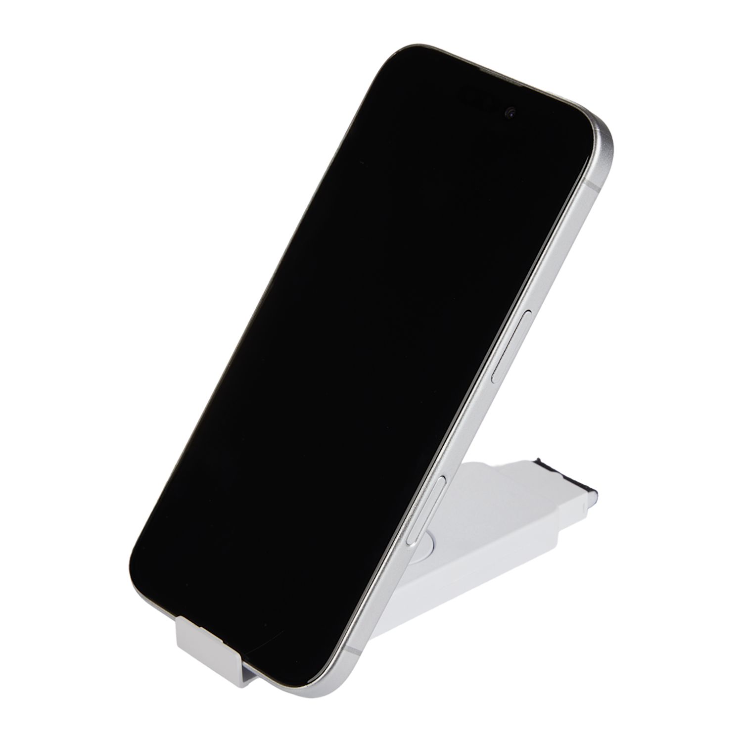 fidget phone stand holding up an iphone