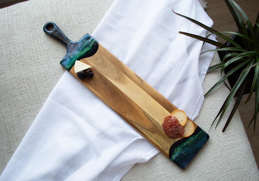 Customizable Acacia Hardwood Baguette Board Ethical Swag