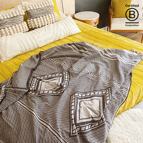 Slowtide Fringe Throw Blanket - Thumbnail 5