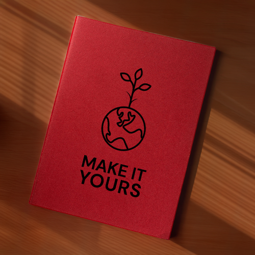 Saddle Stitched Recycled Notepad 5 x 7 Inch | Ethical Swag