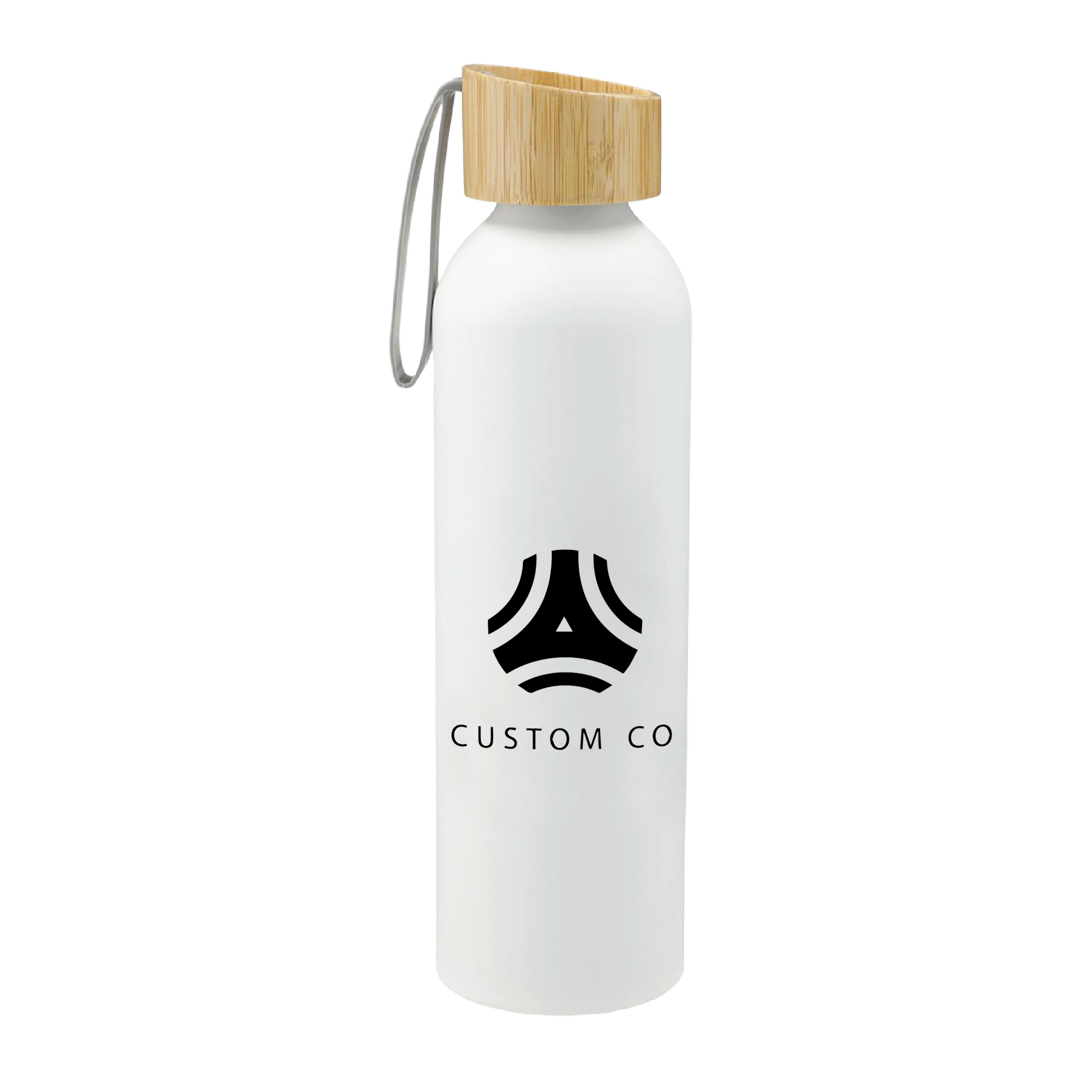 Zenith Aluminum Sport Water Bottle 22 oz with FSC® Bamboo Lid